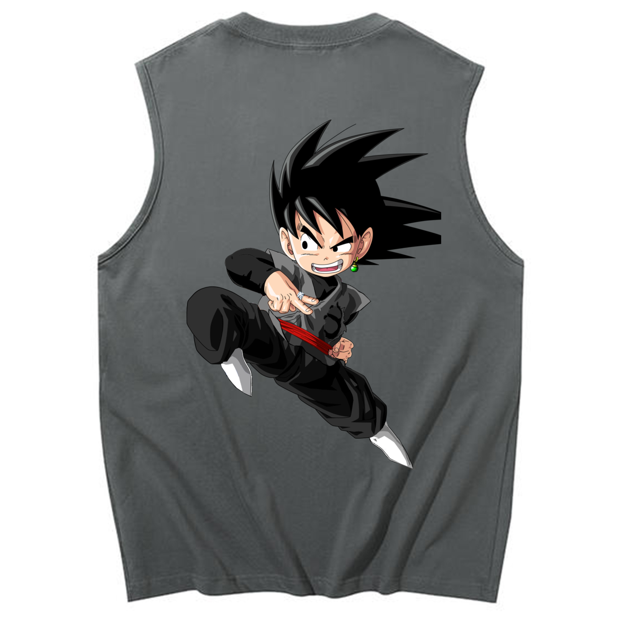 （画像用） ドラゴンボール 孫悟空（そん ごくう）Son Goku カカロット DRAGON BALL Kakarotto コットン100％タンクトップ（背面プリント）